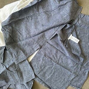 Pottery Barn Chambray Crib Skirt